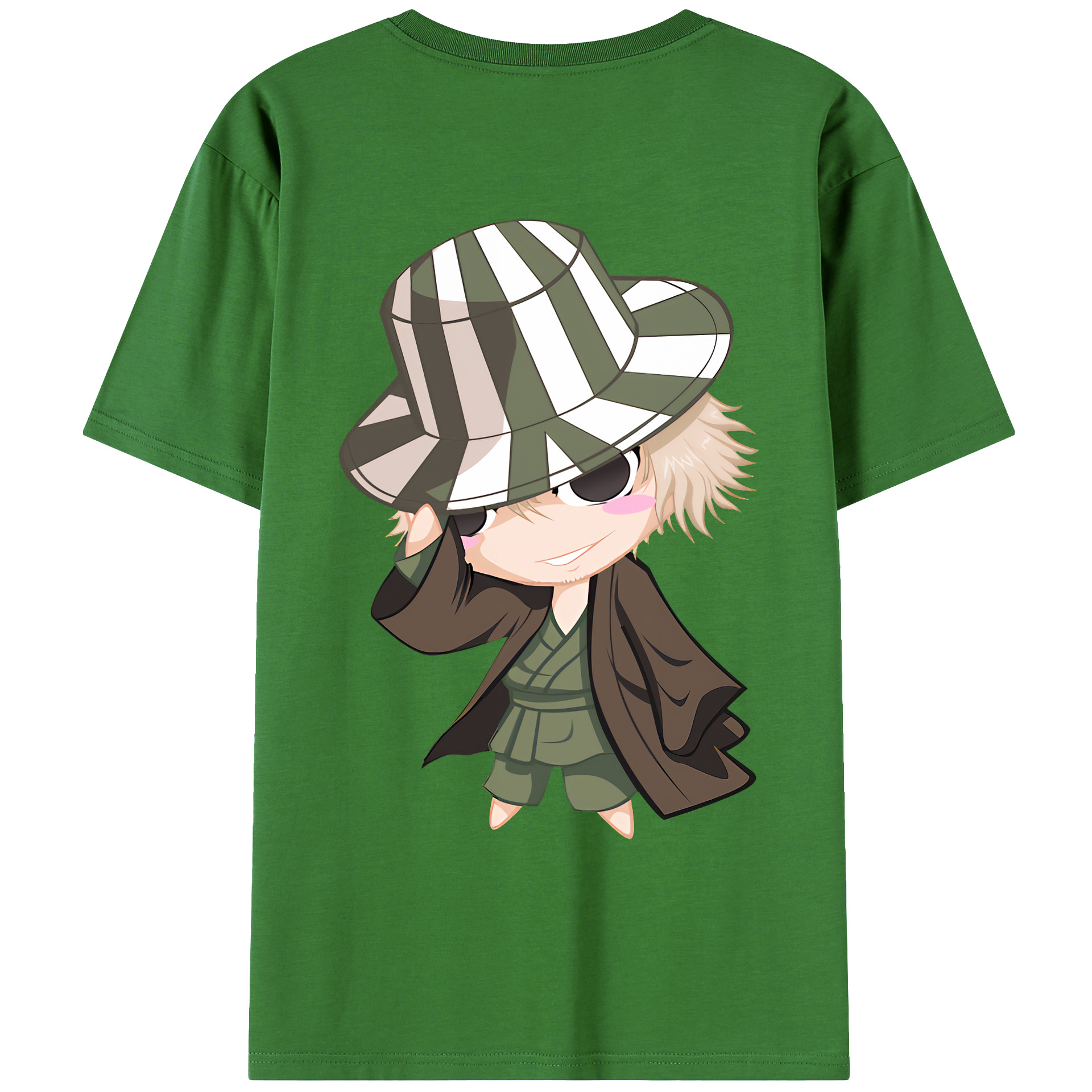 （画像用） "ブリーチ 浦原 喜助（うらはら きすけ） BLEACH Urahara Kisuke " レディース半袖Tシャツ(バックプリント)
